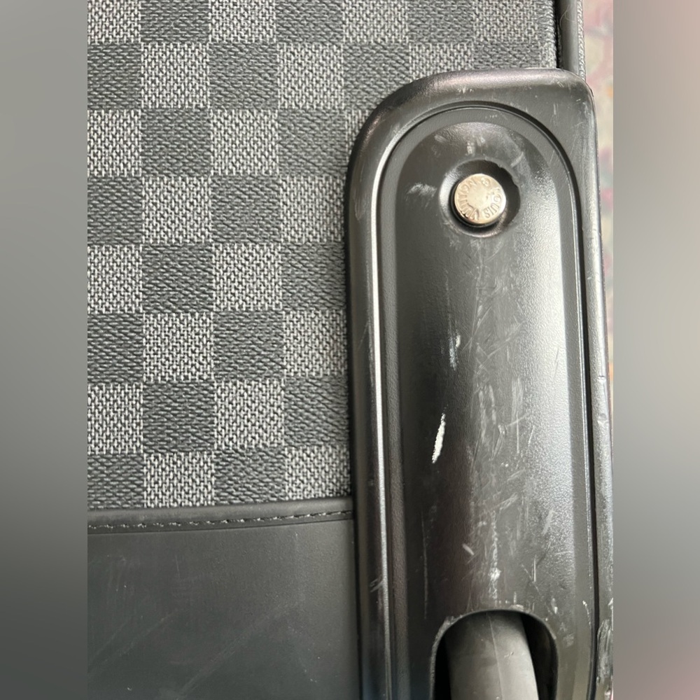 Louis Vuitton Black and Gray Checkered Travel Bag - Picture 8 of 14